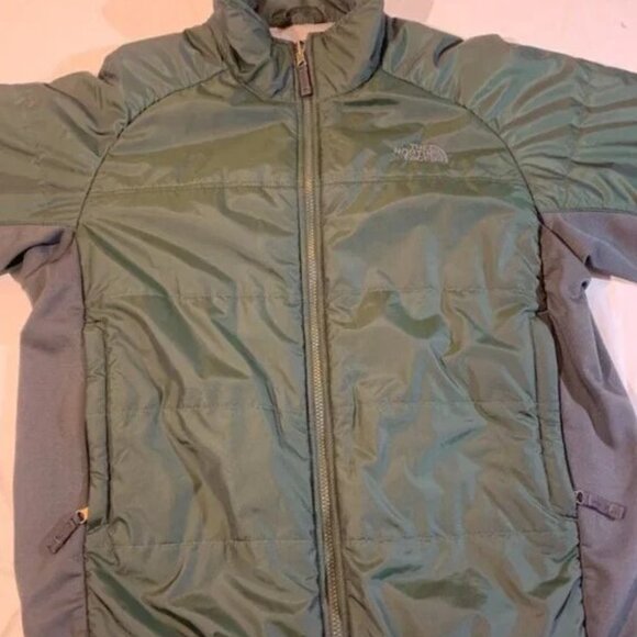 The North Face Men's Green and Grey Puffer Jacket - Picture 2 of 8
